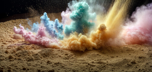 Explosion of Vibrant Colors