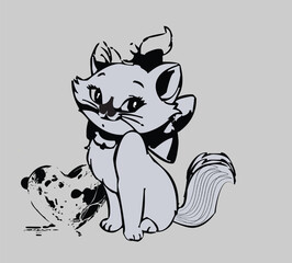 Your favorite cat design. One of your charming designs is a cat design.