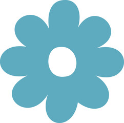 blue flower icon