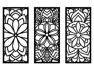 laser cut decorative mandala wall panel art