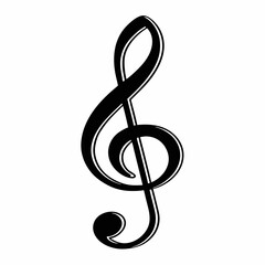 musical notes on a white background