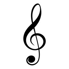 Fototapeta premium musical notes on a white background