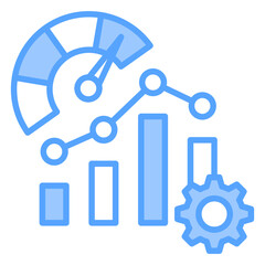Performance Analytics Blue Icon