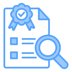 Quality Control Blue Icon