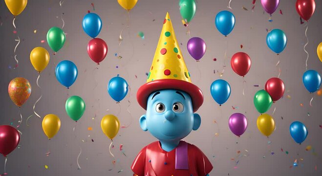 happy birthday balloons