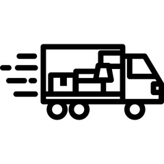 Moving Service Line Icon