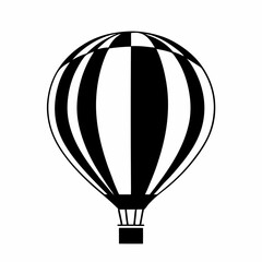 Naklejka premium Colorful hot air balloon flying in the sky for adventure and travel illustration