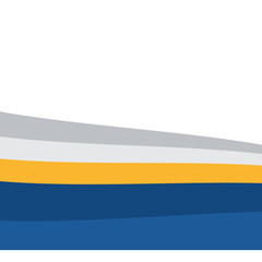 Blue and Gold Corner Border Design Vector