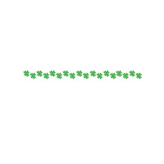 st patrick's day leaf border