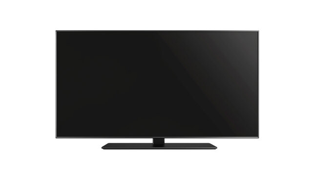 lcd tv monitor , screen isolated on white background , transparent png 