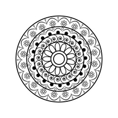 Handcrafted Minimal Mandala Illustration Artwork for Decor and Branding