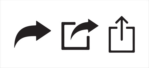 High quality flat and minimalist social media share icons. professional sharing buttons. vector illustration eps 10.