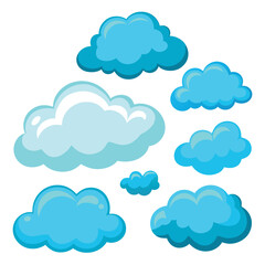 Fototapeta premium set of clouds