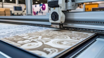 Precision plastic cutting machine slicing thermoplastic sheets