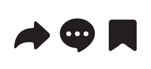 Share Icon set. social media share button, web sharing Symbol, vector illustration eps 10.