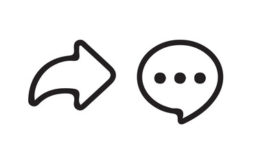 Share Icon set. social media share button, web sharing Symbol, vector illustration eps 10.