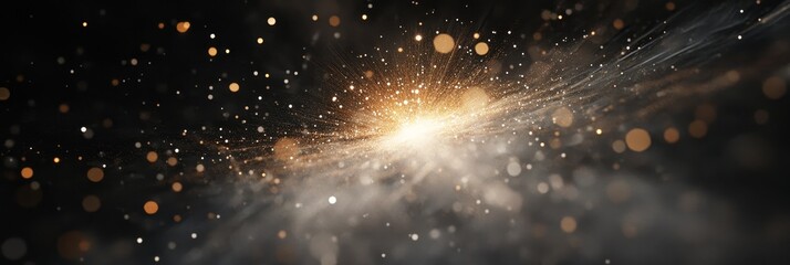 light burst mock up on black background 