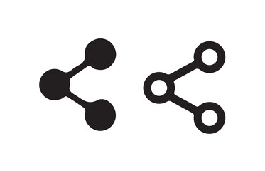 Share Icon set. social media share button, web sharing Symbol, vector illustration eps 10.