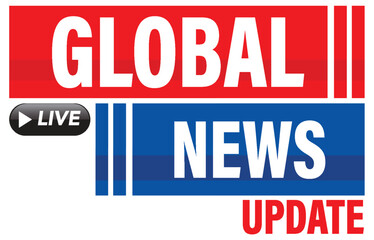 Global News Update Vector Illustration
