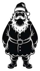 Fototapeta premium Santa Claus Silhouette