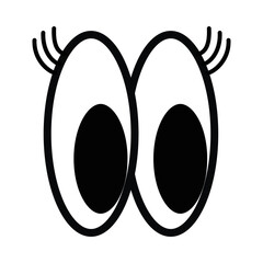 Cartoon Googly Eyes Illustration design
