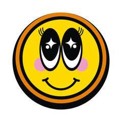 Cute Cartoon Smiley Face Icon