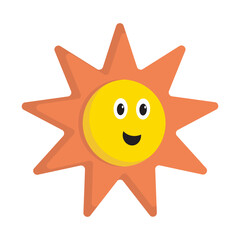 Cartoon Sun Character design Illustration