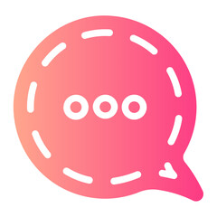 chat gradient icon