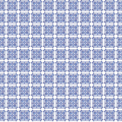 Classic Blue and White Azulejo Tilework Design