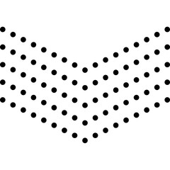Arrow Dots Black Halftone Vector Illustration