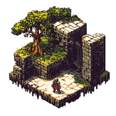 Isometric Pixel Art Monster – 2D Game Asset for RPGs & Dungeon Crawlers