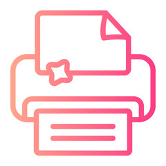 Print  gradient icon