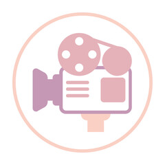movie camera and film reel