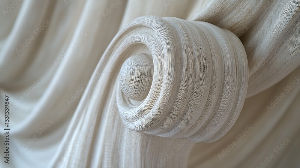 Poster the beautiful linen curtain arm rest with intricate patterns is lovely