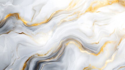 Obraz premium Elegant white and gold marble texture