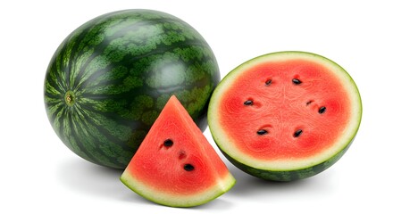 watermelon isolated on white