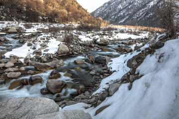 stream in the mountains