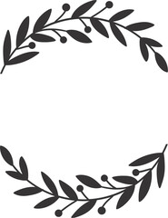 Stylish Wedding Title Box with Luxe Circular Borders