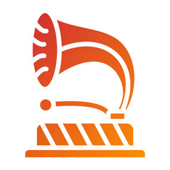 Vector Design Gramophone Icon Style
