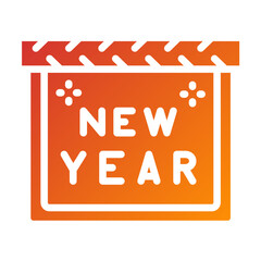 Vector Design New Year Gift Icon Style