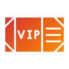 Vector Design VIP Pass Icon Style