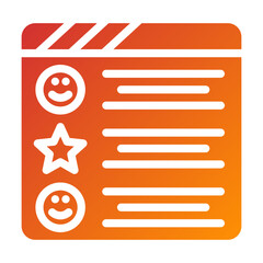 Vector Design Positive Review Icon Style