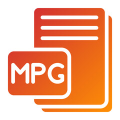 Vector Design MPG Icon Style