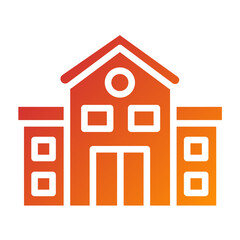 Vector Design School Icon Style