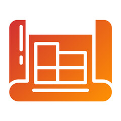 Floor Plan Vector Design Icon Style