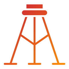 Surveyor's Tripod Vector Design Icon Style