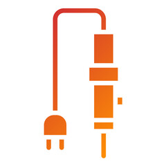 Soldering Iron Vector Design Icon Style
