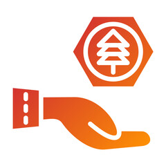 Fototapeta premium Eco Consultant Vector Design Icon Style