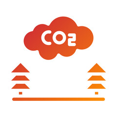 Carbon Offset Vector Design Icon Style