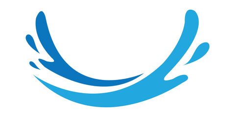 Water splash vector icon, blue water splash, wave, water in motion, water drop, droplet icon vector in trendy flat style illustration isolated on white background.